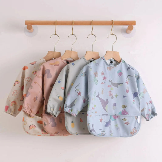 Long Sleeve Waterproof Pattern Smock