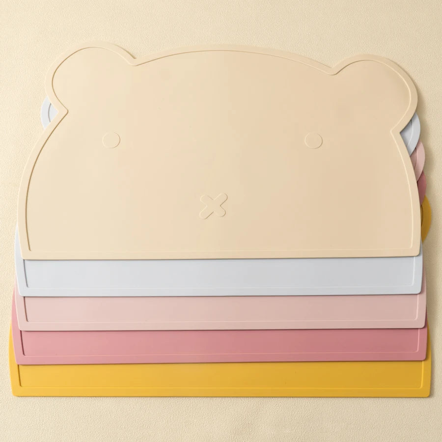 Silicone Baby Placemat – Cute Bear Shape