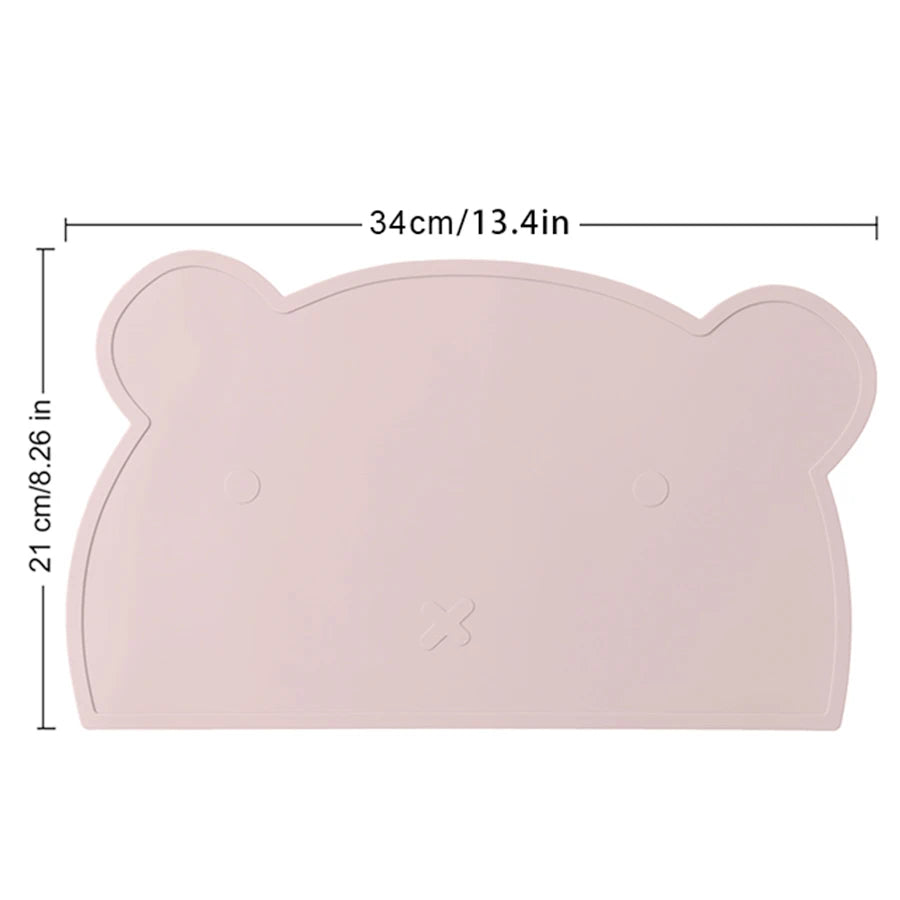 Silicone Baby Placemat – Cute Bear Shape