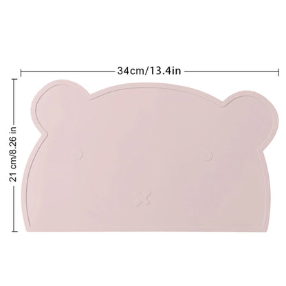 Silicone Baby Placemat – Cute Bear Shape