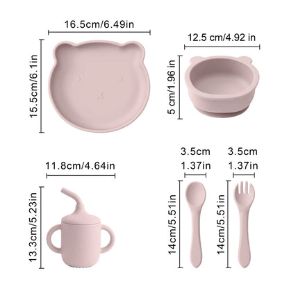 5-Piece Baby & Toddler Dinnerware Set
