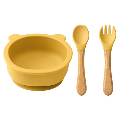 3-Piece Baby & Toddler Bowl + Utensil Set