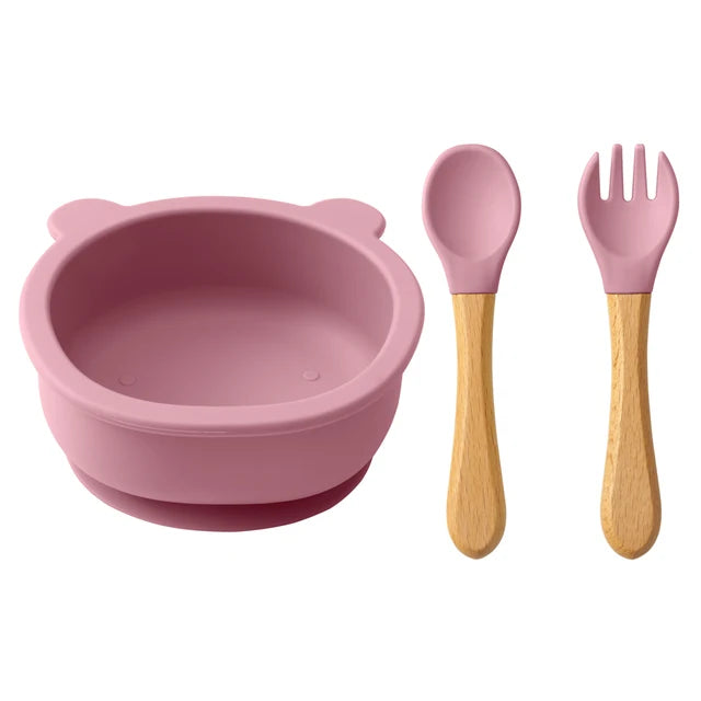 3-Piece Baby & Toddler Bowl + Utensil Set
