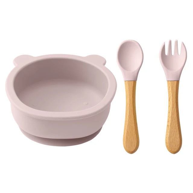 3-Piece Baby & Toddler Bowl + Utensil Set