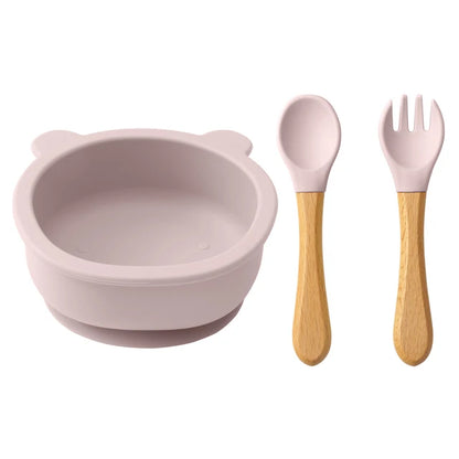 3-Piece Baby & Toddler Bowl + Utensil Set