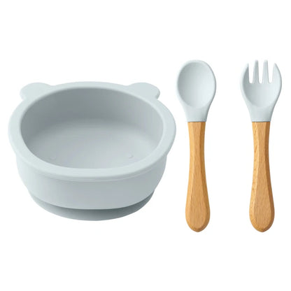 3-Piece Baby & Toddler Bowl + Utensil Set