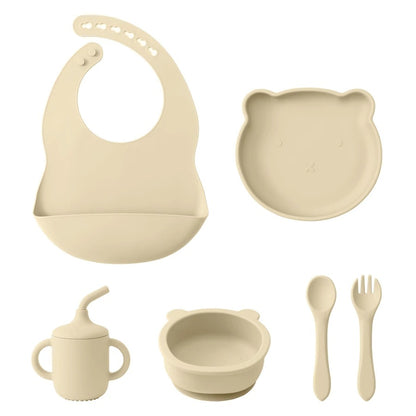 Silicone Mealtime 6-Piece Set – Bear Edition
