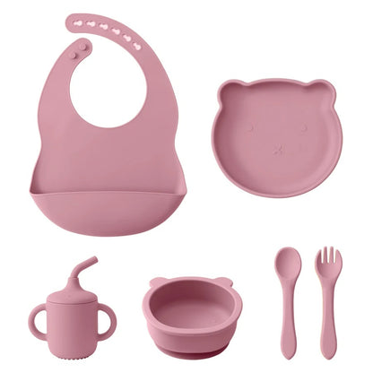 Silicone Mealtime 6-Piece Set – Bear Edition