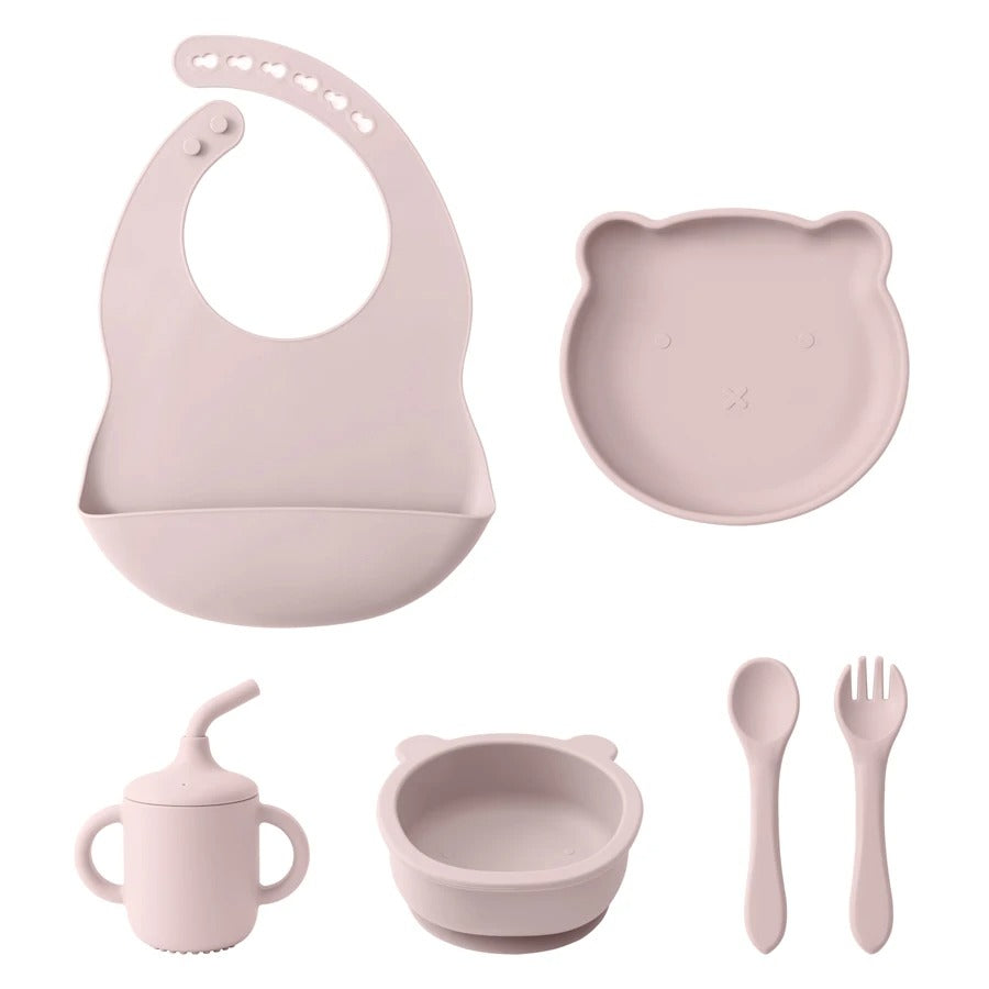 Silicone Mealtime 6-Piece Set – Bear Edition