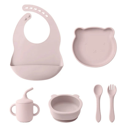 Silicone Mealtime 6-Piece Set – Bear Edition